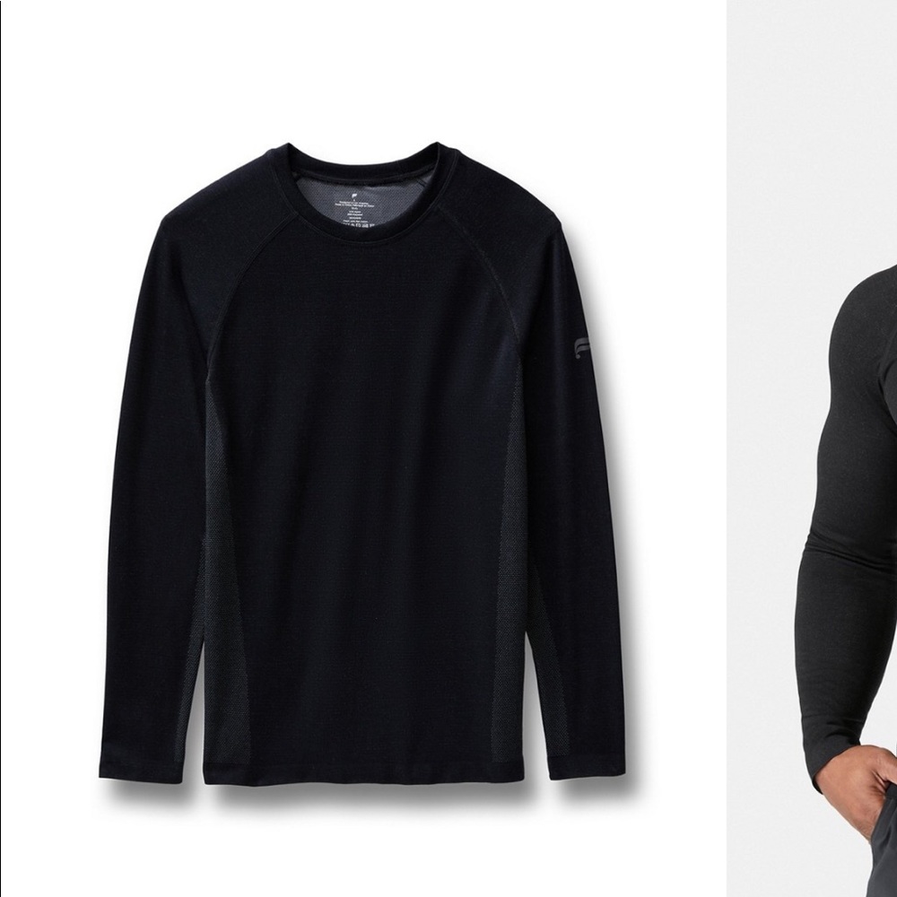 Fabletics Long sleeve workout shit, Large